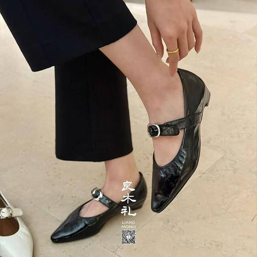 【不换不退】良木礼名媛风金属皮带扣单鞋子（1317-21） 商品图0