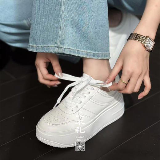 【不退不换】良木礼休闲日常小白鞋（8331） 商品图3
