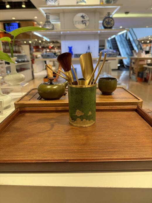 锦绣-彩漆铜茶道-YHD 商品图1