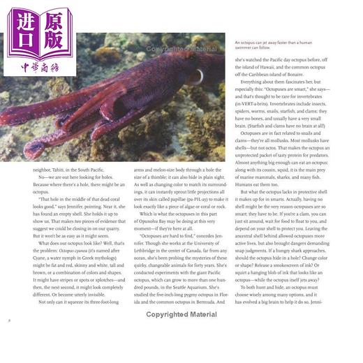 【中商原版】章鱼科学家 The Octopus Scientists 英文原版进口 儿童科普读物 自然科学探索知识 Scientists in the Field 商品图3