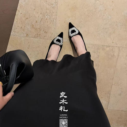 【特价不退不换】【不换不退】良木礼丝绒低跟鞋（31-72） 商品图2