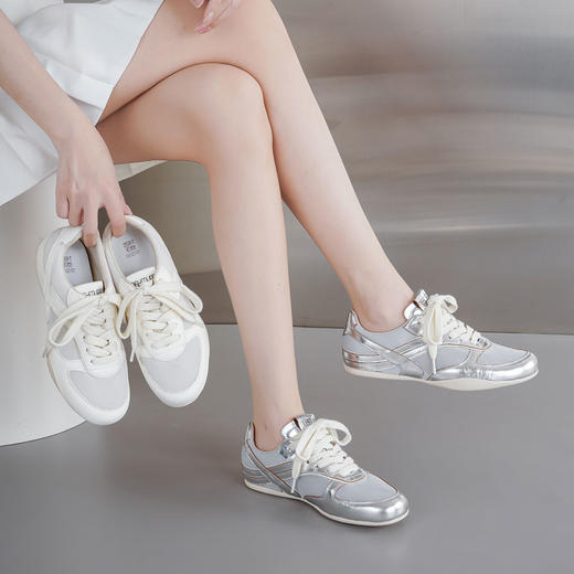 西村名物2025年春季新款舒适透气轻便厚底防滑老爹鞋休闲运动鞋T25CM39051 商品图10