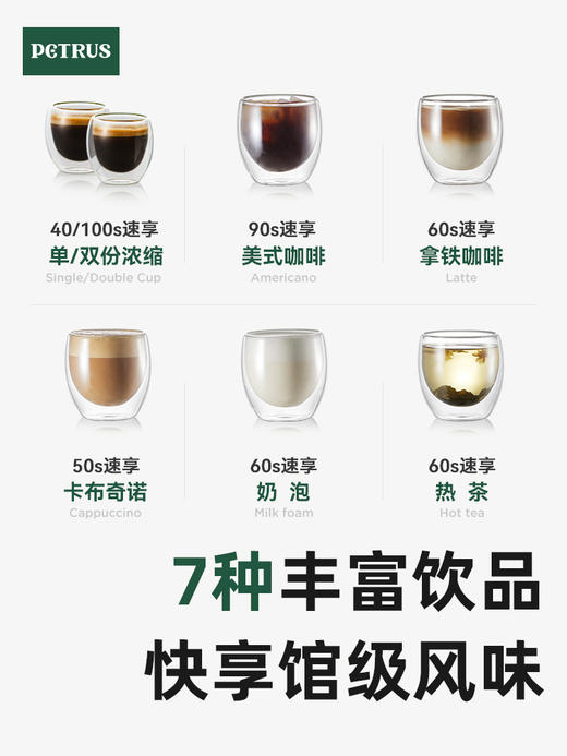 【全自动咖啡机】柏翠PE3101全自动咖啡机小型家用现磨研磨一体机商用 商品图2