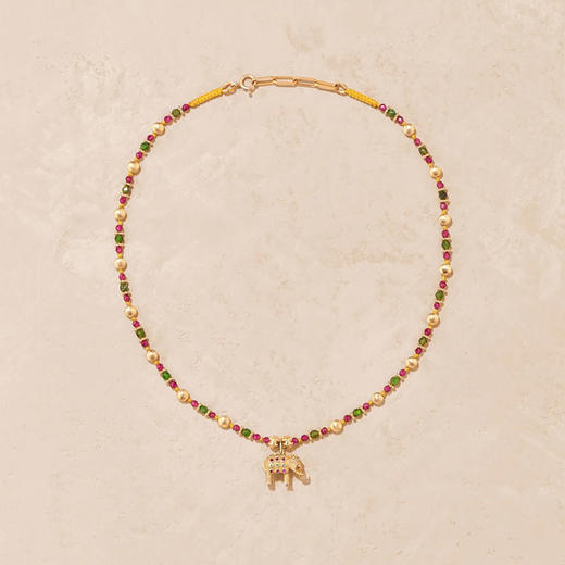 北京仓｜Tityaravy-Gaja-小金象 碧玺 项链［法国设计师］ 商品图2