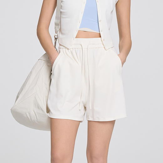 跃牌【周游世界系列】春夏新款抽绳松紧腰宽松阔腿5分裤直筒显瘦休闲运动短裤SH3250 商品图2