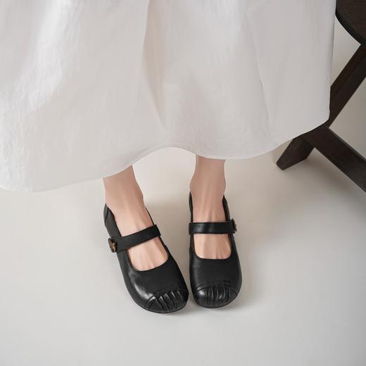 西村名物2025年轻便透气舒适平底软底防滑玛丽珍单鞋浅口单鞋T25AE16151 商品图0