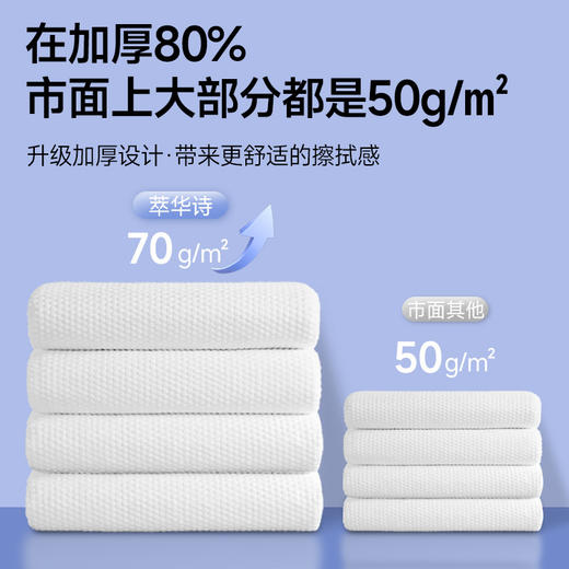 萃华诗 一次性加厚独立包装浴巾50*100 新老包装随机1条 商品图5