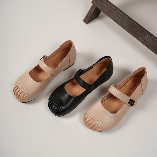 西村名物2025年轻便透气舒适平底软底防滑玛丽珍单鞋浅口单鞋T25AE16151 商品图2