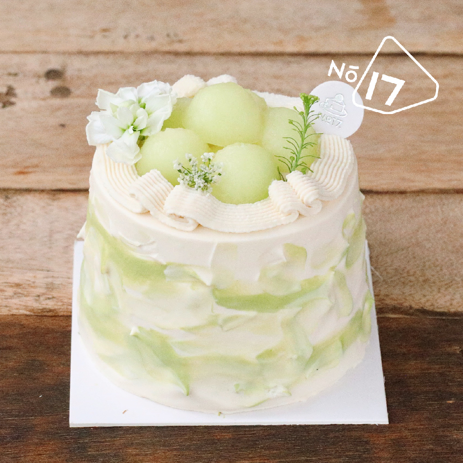 白桃茉莉玫珑瓜戚风蛋糕