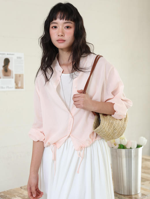 【KEMU】法国亚麻×奥地利天丝 立领衬衫 | 🌿 自然呼吸，穿出「0负担」高级感 商品图3