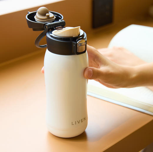 小跃动保温杯（便携拉环盖)400ml 商品图0