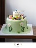 【客定】绿色可爱清新蛋糕0058（装饰水果随机） 商品缩略图1
