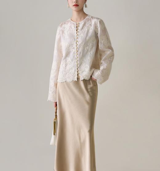 ORIGNAL&CO繁华天丝刺绣三件套装，重工花朵刺绣，如繁花入梦，摇曳生姿【3-5天发货】 商品图4