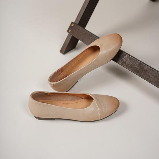 【舒适软底】西村名物2025年春季新款舒适平跟软底新中式风优雅浅口单鞋T25AE16331 商品图10