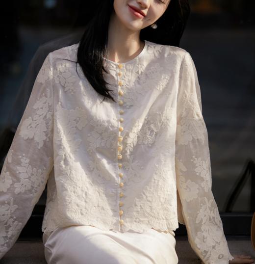 ORIGNAL&CO繁华天丝刺绣三件套装，重工花朵刺绣，如繁花入梦，摇曳生姿【3-5天发货】 商品图6