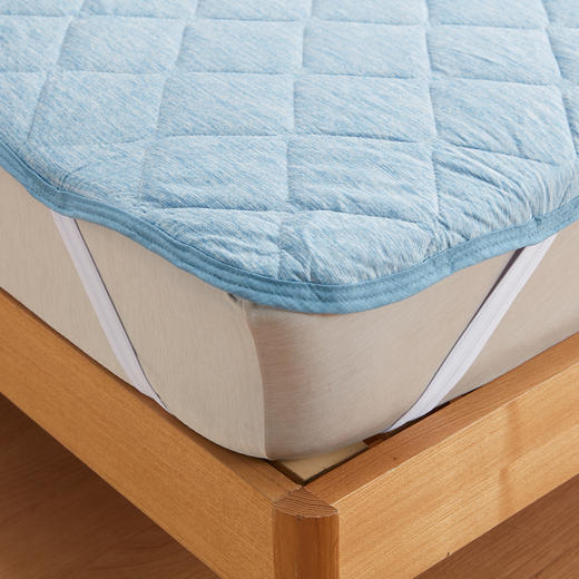 强冷感S2502 蓝色床品系列 薄被/床垫/枕垫 单人/双人/特大双人 商品图5