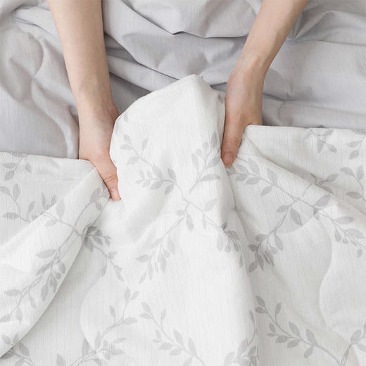 超冷感S2514 叶子床品系列 薄被/床垫/枕垫 单人/双人/特大双人 商品图4