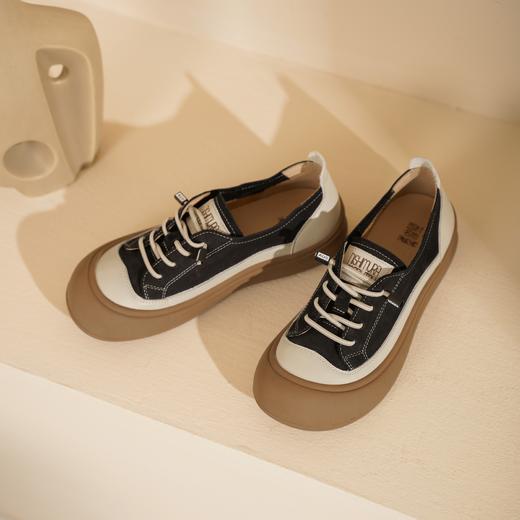 西村名物2025年春季新款轻便透气舒适厚底防滑休闲运动鞋德训鞋T25CM38851 商品图8