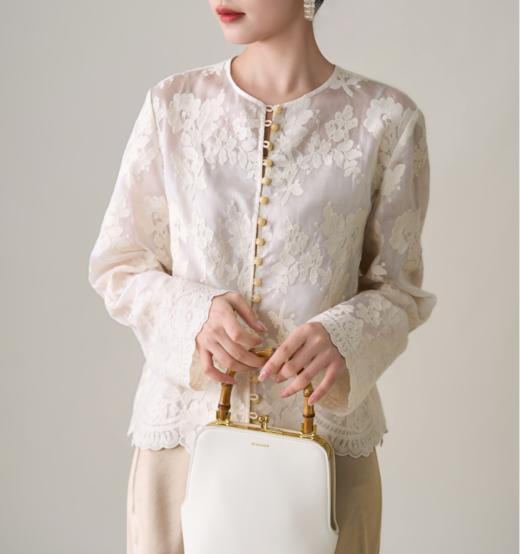 ORIGNAL&CO繁华天丝刺绣三件套装，重工花朵刺绣，如繁花入梦，摇曳生姿【3-5天发货】 商品图5