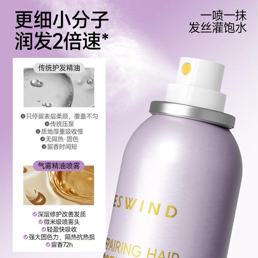 【一喷超修固色】ESWIND伊风臻柔修护精油护发喷雾 商品图3