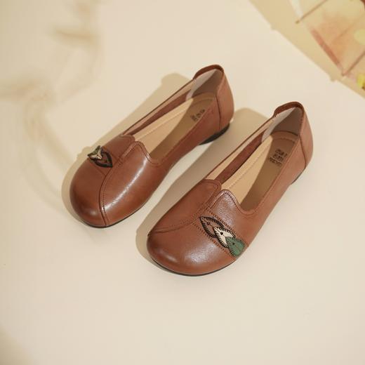 西村名物2025年春季新款舒适平跟软底新中式风优雅浅口单鞋T25AE16161 商品图7