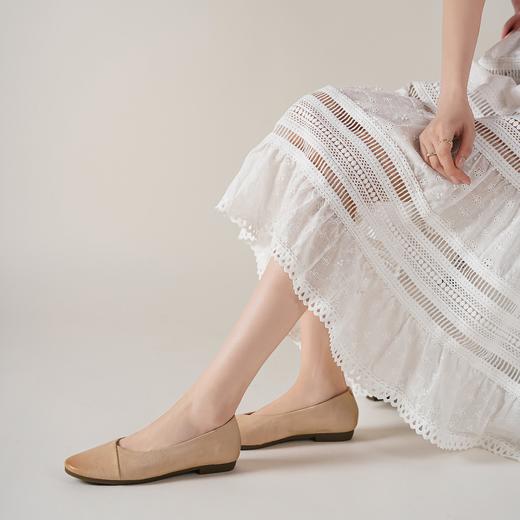 【舒适软底】西村名物2025年春季新款舒适平跟软底新中式风优雅浅口单鞋T25AE16331 商品图4