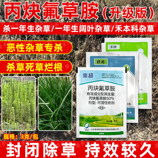 丙炔氟草胺大豆田一年生杂草封闭除草剂水花生牛筋草小飞蓬配药 商品图3