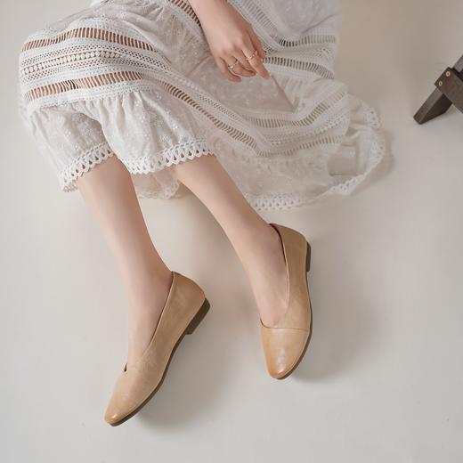 【舒适软底】西村名物2025年春季新款舒适平跟软底新中式风优雅浅口单鞋T25AE16331 商品图6