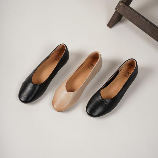 【舒适软底】西村名物2025年春季新款舒适平跟软底新中式风优雅浅口单鞋T25AE16331 商品图7