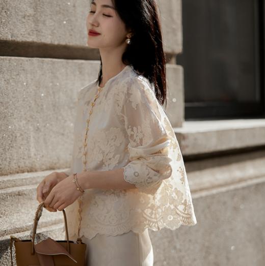 ORIGNAL&CO繁华天丝刺绣三件套装，重工花朵刺绣，如繁花入梦，摇曳生姿【3-5天发货】 商品图8