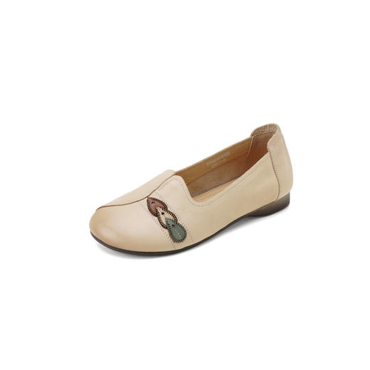 西村名物2025年春季新款舒适平跟软底新中式风优雅浅口单鞋T25AE16161 商品图10