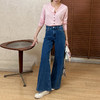 【不换不退】良木礼阔腿弹力牛仔裤(S001) 商品缩略图0