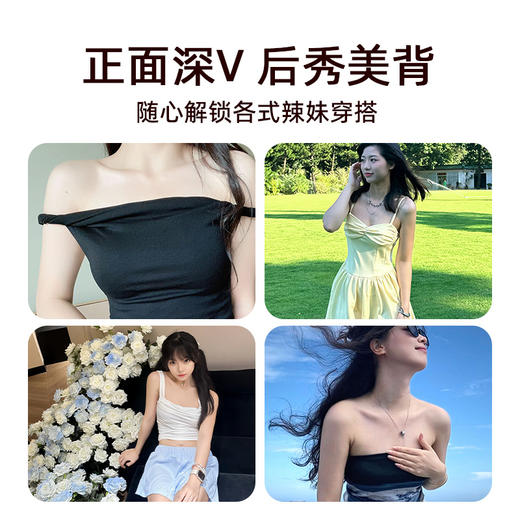 好奇蜜斯聚拢乳贴防凸小胸显大胸贴硅25春夏胶隐形女婚纱专用上托  云氧呼吸乳贴 商品图4