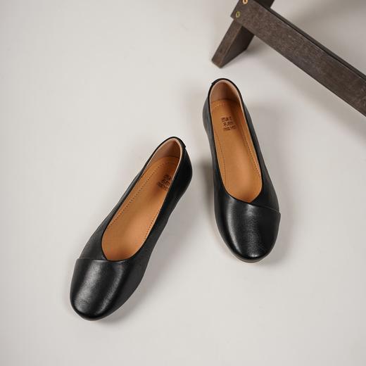 【舒适软底】西村名物2025年春季新款舒适平跟软底新中式风优雅浅口单鞋T25AE16331 商品图8