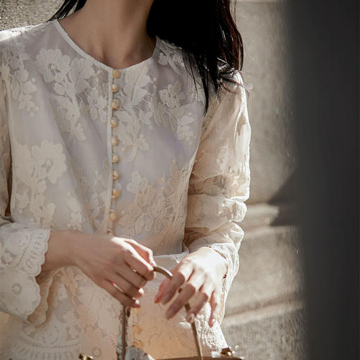 ORIGNAL&CO繁华天丝刺绣三件套装，重工花朵刺绣，如繁花入梦，摇曳生姿【3-5天发货】 商品图7