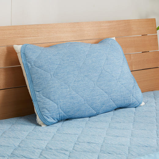 强冷感S2502 蓝色床品系列 薄被/床垫/枕垫 单人/双人/特大双人 商品图8