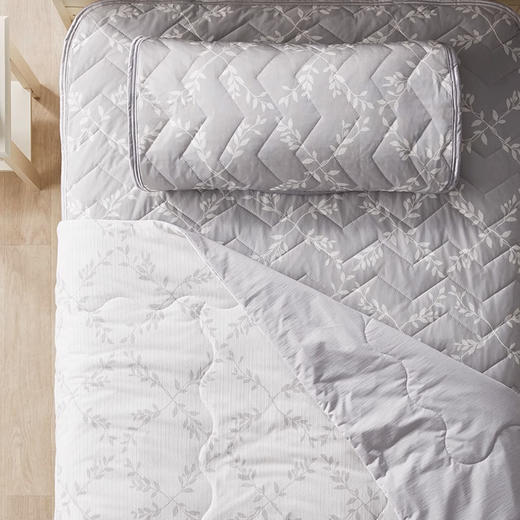 超冷感S2514 叶子床品系列 薄被/床垫/枕垫 单人/双人/特大双人 商品图3