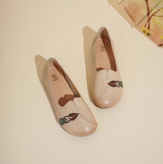 西村名物2025年春季新款舒适平跟软底新中式风优雅浅口单鞋T25AE16161 商品图8