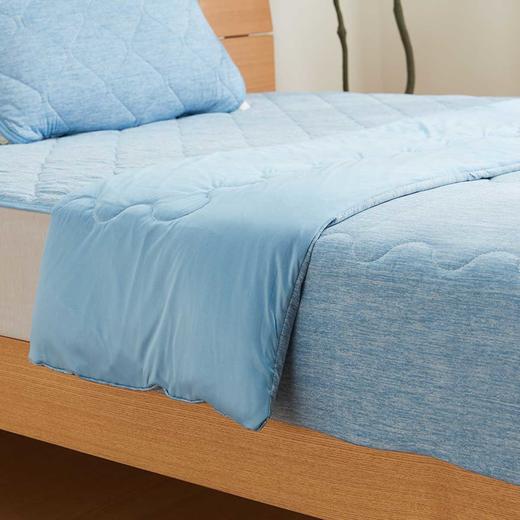 强冷感S2502 蓝色床品系列 薄被/床垫/枕垫 单人/双人/特大双人 商品图1