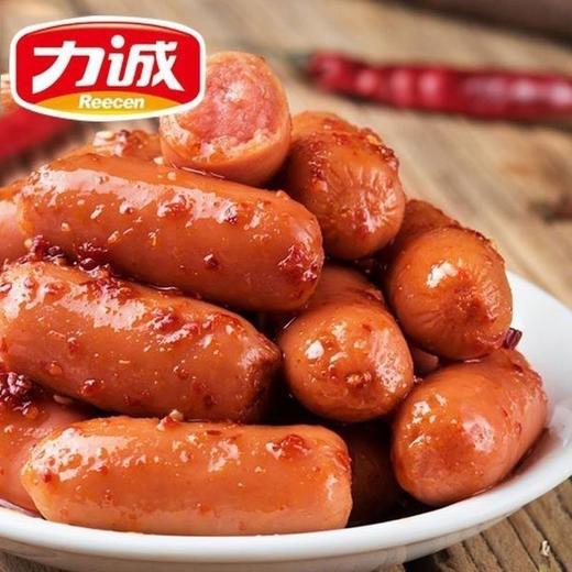 力诚台式烤香肠休闲零食小吃即食火腿肠脆皮肠泡面迷你热狗肠香辣味 72g 商品图1