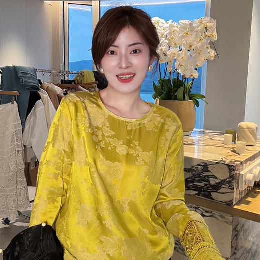 【不退不换】良木礼国风镂空人丝上衣(193465) 商品图0