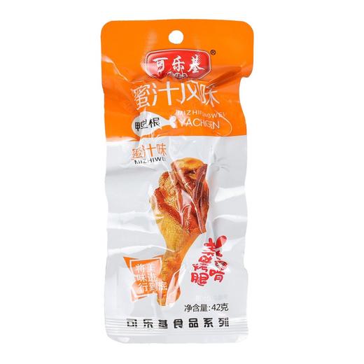可乐基烤腿鸭翅根鸭小腿蜜汁味休闲零食下午茶小吃 42g 商品图0