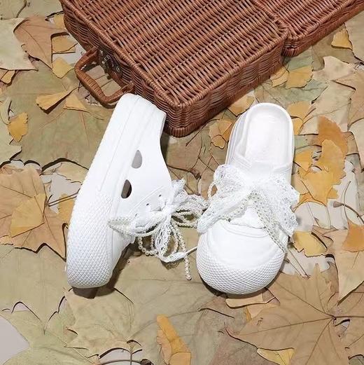 蕾丝鞋带配饰拖鞋XZ25B21011 商品图5