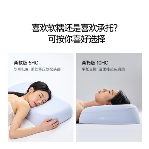 7C七西森睡甜糯枕头女生睡觉舒适硅胶枕头不塌陷不变形睡眠枕头 商品图3