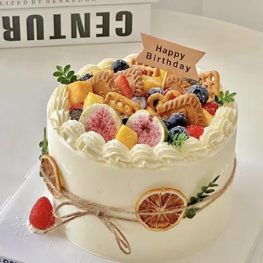 【水果物语】简约款水果蛋糕 商品图0