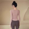 跃牌【瑜堂系列】春季新款斜肩镂空抽褶修身普拉提运动健身瑜伽服JYMC130 商品缩略图2