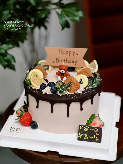 「巧克力蛋糕·可爱小熊蜡烛」100%动物奶油（附图6寸·提前8小时预订） 商品图2