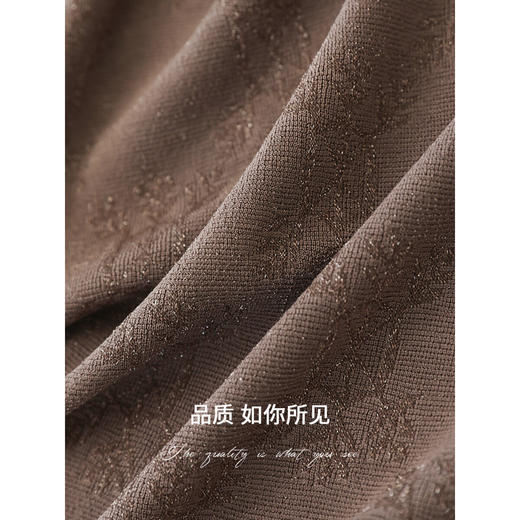 COCOBELLA女人味暗纹提花亮丝针织衫T恤女夏蝙蝠袖罩衫TS0069 商品图3