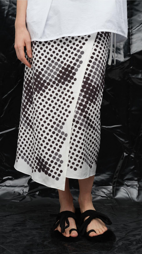 主题印花一片裙