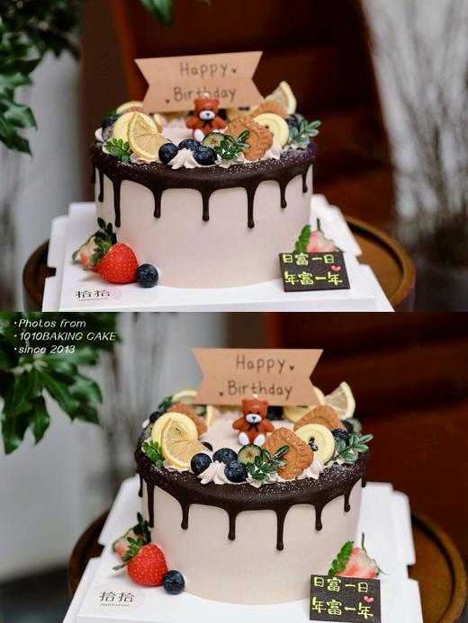 「巧克力蛋糕·可爱小熊蜡烛」100%动物奶油（附图6寸·提前8小时预订） 商品图3